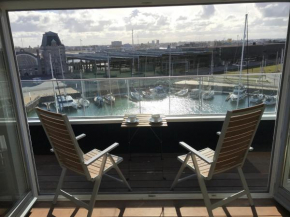 In de jachthaven